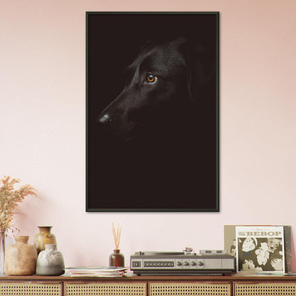 Schwarzer Hund Poster - Printree.ch Foto, Tier, Unsplash