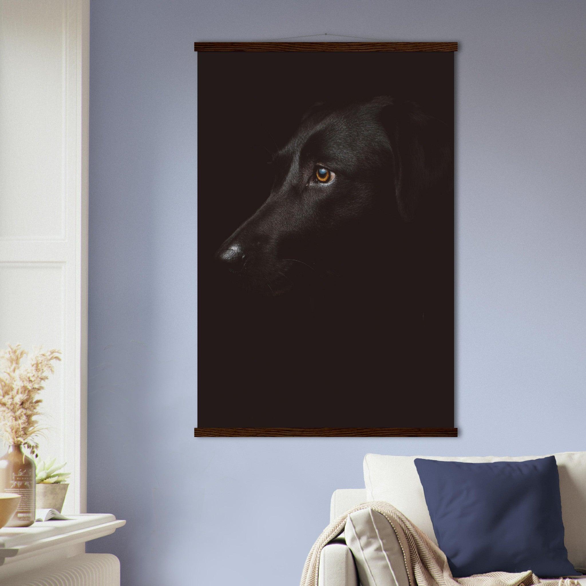 Schwarzer Hund Poster - Printree.ch Foto, Tier, Unsplash