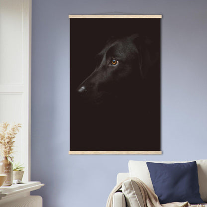 Schwarzer Hund Poster - Printree.ch Foto, Tier, Unsplash