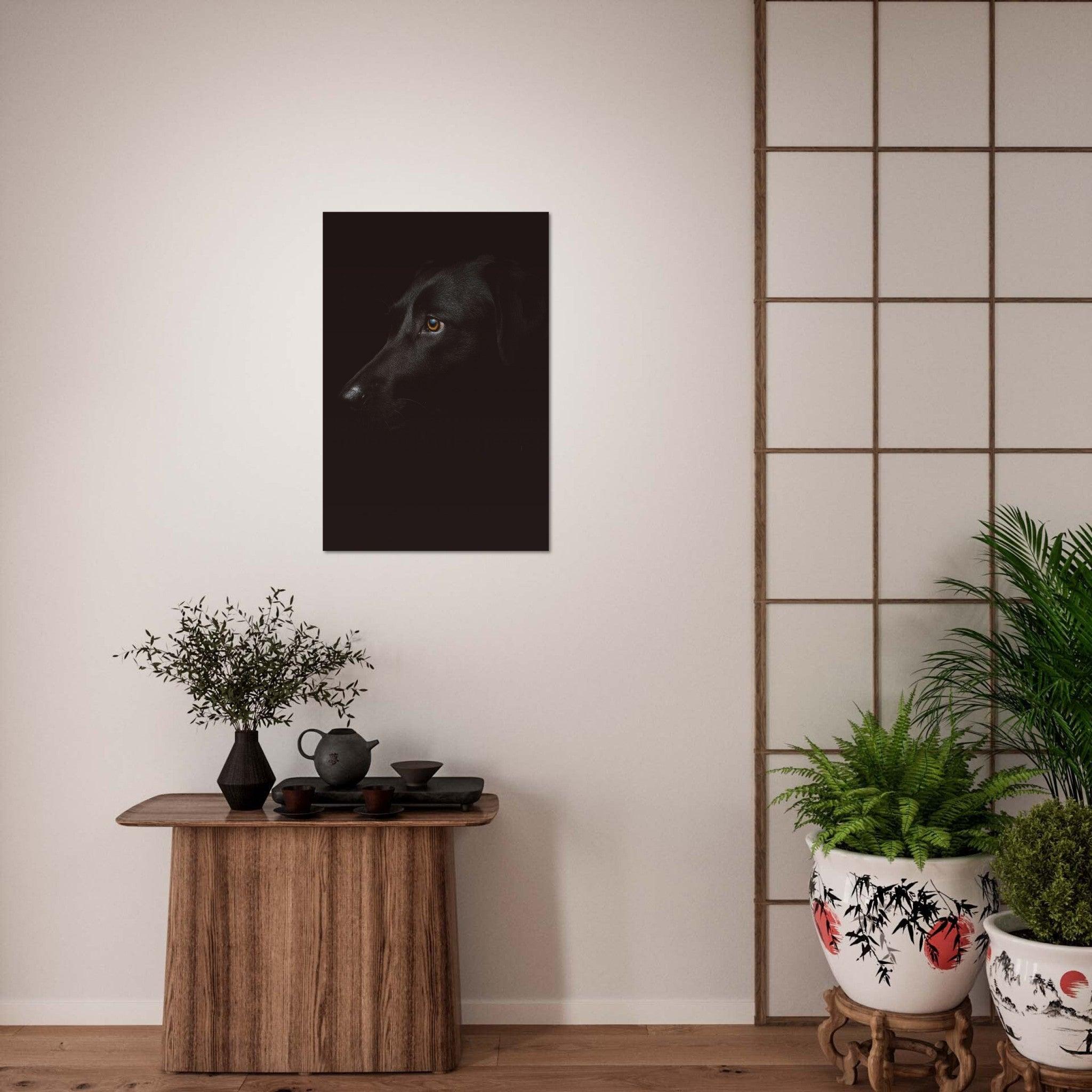 Schwarzer Hund Poster - Printree.ch Foto, Tier, Unsplash