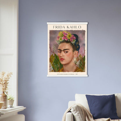 Selbstbildnis, Dr. Eloesser gewidmet von Frida Kahlo - Printree.ch abstrakte frauen, frau, Frauen, Kunst, Malen, Maler, Malerei, Meisterwerk