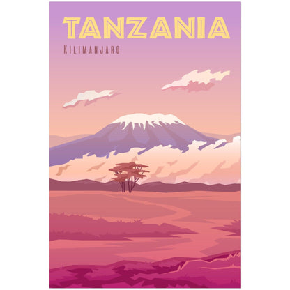 Tansania Poster: Exotische Schönheit für dein Zuhause! - Printree.ch Illustration, Poster, travel poster