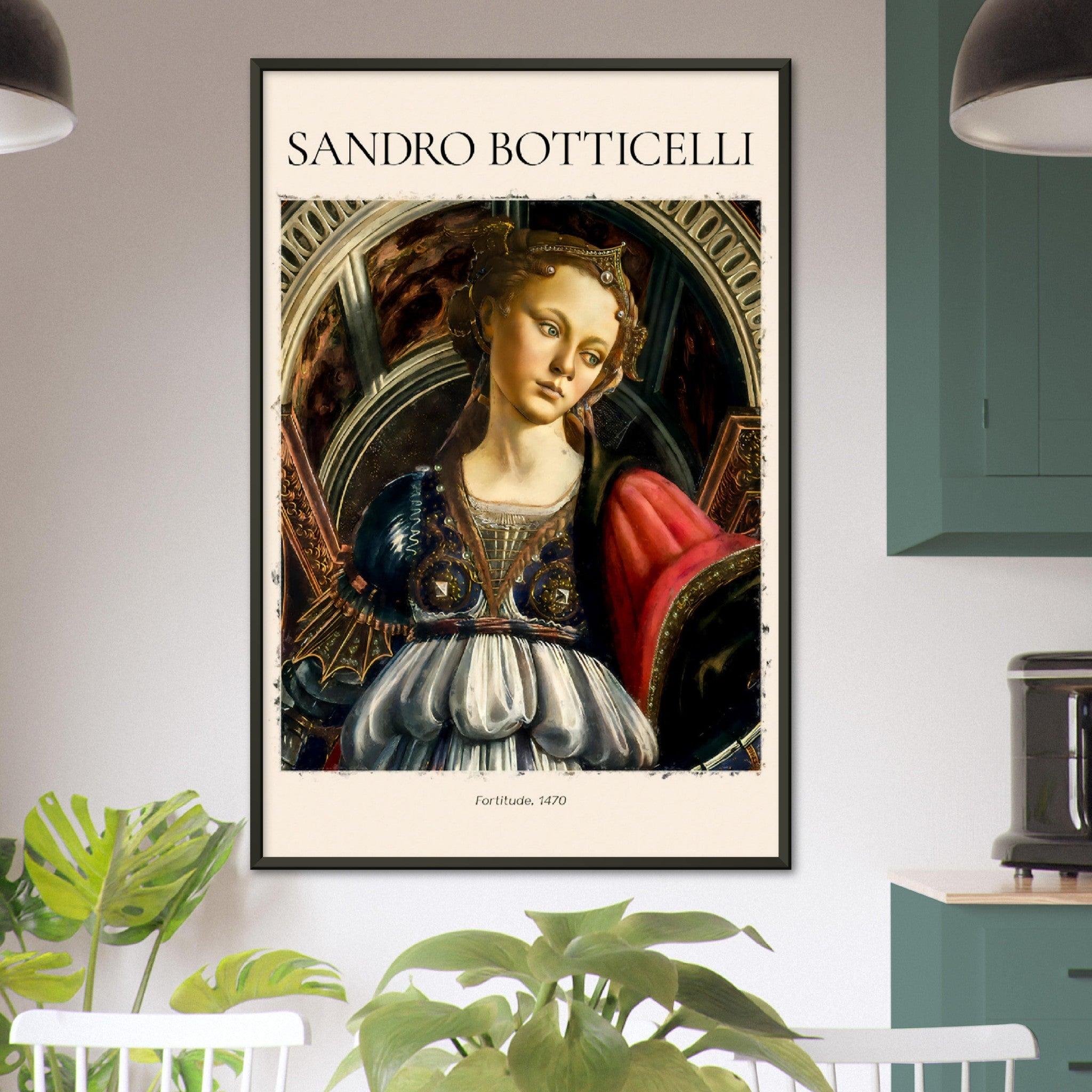 Tapferkeit Gemälde von Sandro Botticelli - Printree.ch abstrakte frauen, frau, Frauen, Kunst, Malen, Maler, Malerei, Meisterwerk