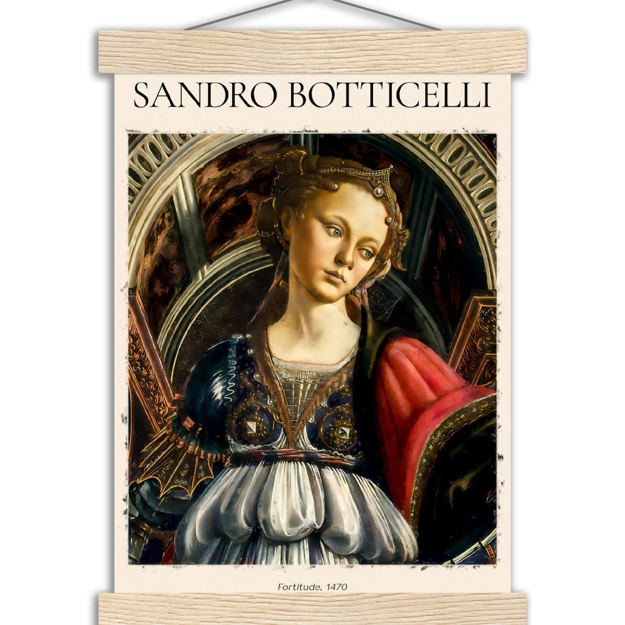 Tapferkeit Gemälde von Sandro Botticelli - Printree.ch abstrakte frauen, frau, Frauen, Kunst, Malen, Maler, Malerei, Meisterwerk