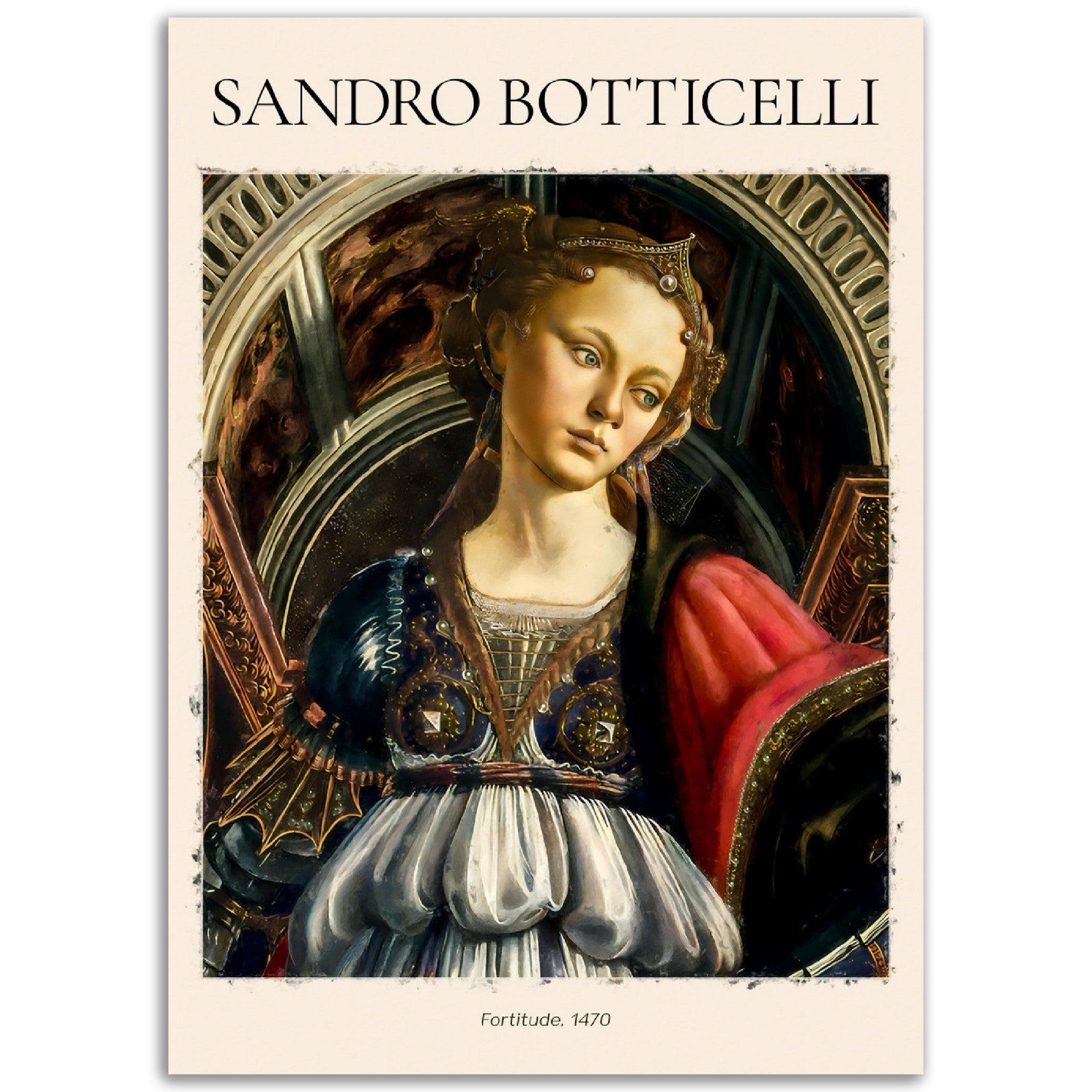 Tapferkeit Gemälde von Sandro Botticelli - Printree.ch abstrakte frauen, frau, Frauen, Kunst, Malen, Maler, Malerei, Meisterwerk