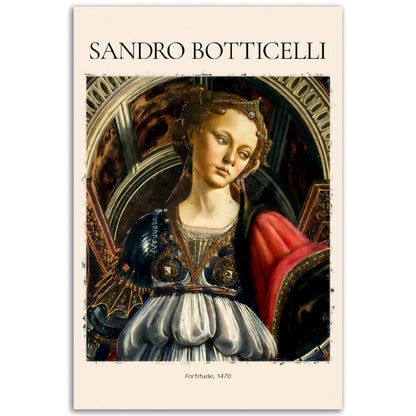 Tapferkeit Gemälde von Sandro Botticelli - Printree.ch abstrakte frauen, frau, Frauen, Kunst, Malen, Maler, Malerei, Meisterwerk