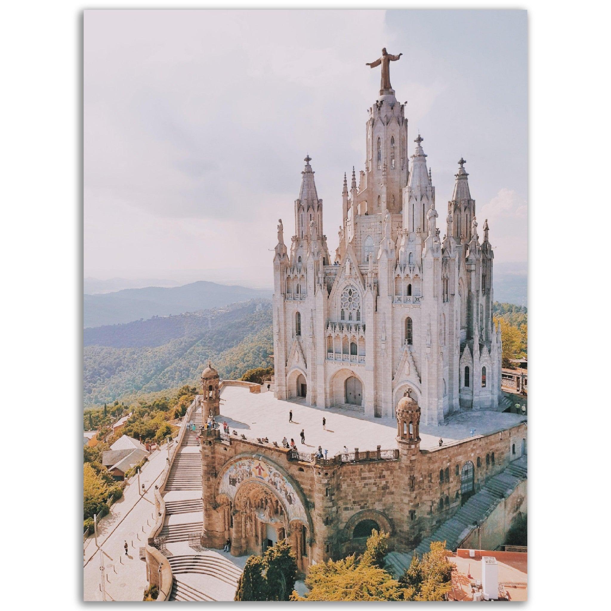 Tibidabo Amusement Park, Barcelona, Spain - Printree.ch alt, architektur, attraktion, barcelona, barcelona skyline, barcelona stadt, berg, europa, Foto, Fotografie, gebäude, goldene stunde, himmel, hügel, jesus, karussell, katalonien, kathedrale, katholisch, kirche, kultur, landschaft, reisen, religion, spanien, spanisch, stadt, tempel, tempel des heiligen herzens, tibidabo, unterhaltung, wahrzeichen