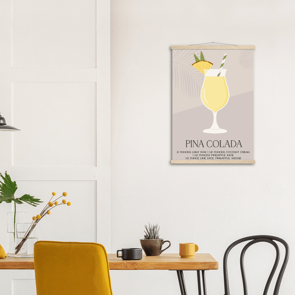 Tropisches Paradies Poster - Printree.ch alkohol, bar, blaue lagune, cocktail, eis, erfrischung, flüssigkeit, frisch, getränk, glas, hintergrund, illustration, isoliert, kalt, kirsche, lebensmittel, limette, limonade, martini, minze, obst, orange, pina colada, saft, sommer, süss, tropisch, wein, zitrone