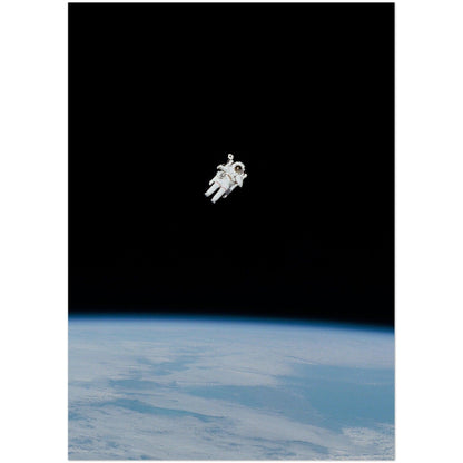 Über der Erde - Printree.ch Astronaut, Foto, Fotografie, Mond, Weltraum, Weltraum-Poster