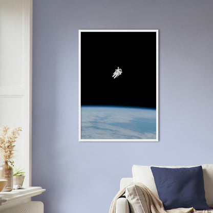 Über der Erde - Printree.ch Astronaut, Foto, Fotografie, Mond, Weltraum, Weltraum-Poster