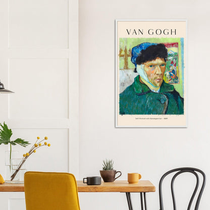 Van Gogh - Meisterwerk Poster "Selbstporträt mit bandagiertem Ohr" - Printree.ch art, artist, artistic, beard, creative, doodle, drawing, ear, face, fashion, gogh, graphic, head, historic, illustration, impressionism, Kunst, Kunstwerk, lines, man, Meisterwerk, modern, netherlands, painter, people, person, portrait, Poster, style, trendy, van gogh, vector, vincent, vincent van gogh