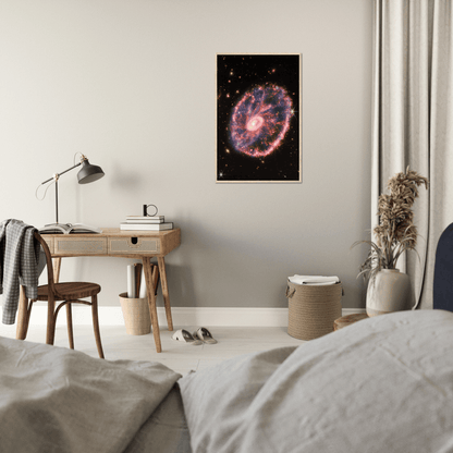 Wagenradgalaxie - Printree.ch Astronomie, Deep-Space-Fotografie, Foto, Fotografie, Galaxie, Himmelskörper, kosmische Strukturen, NASA, Plakat, space, Spiralgalaxie, Sternentstehung, Universum, Wagenradgalaxie, WEBB, Weltraum