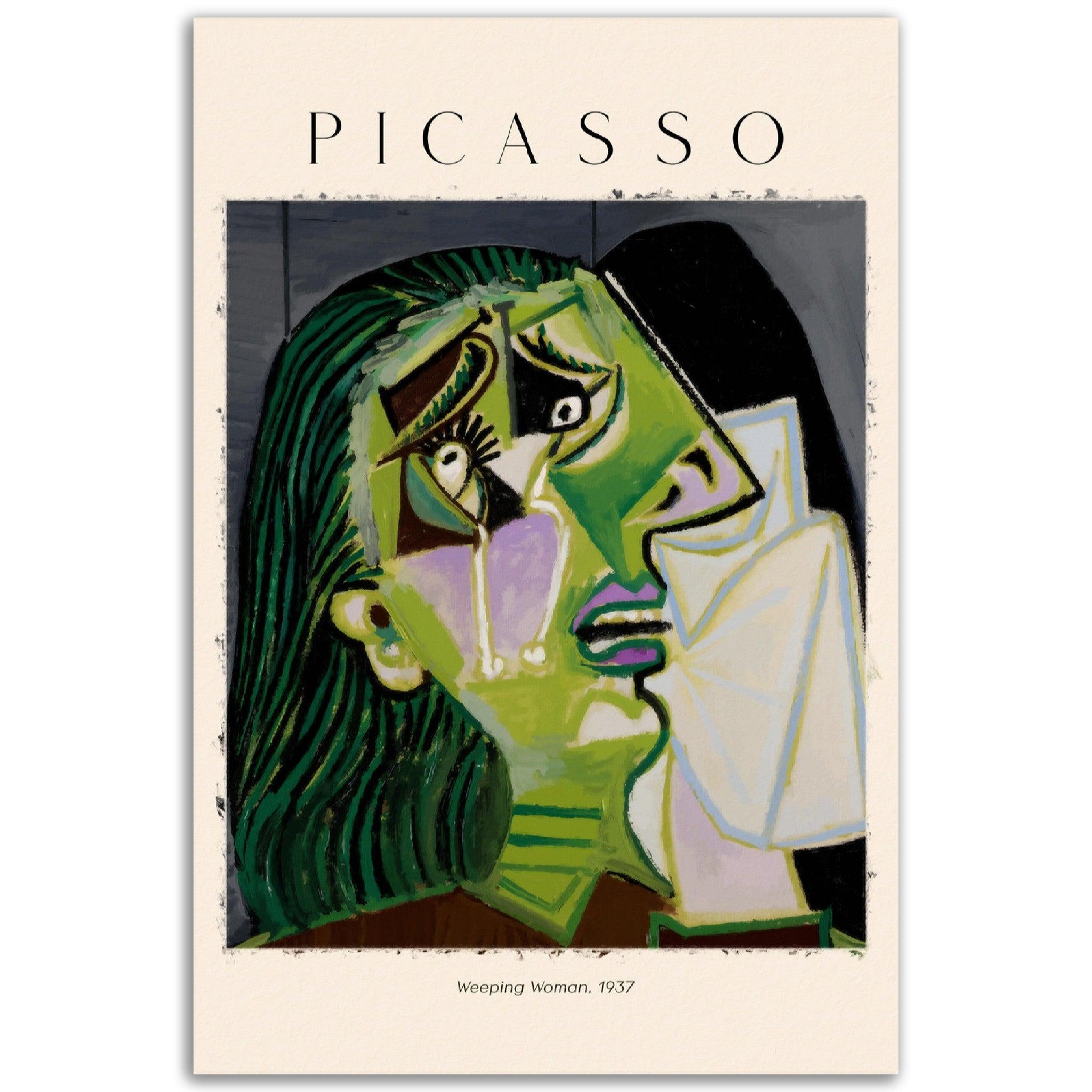 Weeping Woman', Pablo Picasso, - Printree.ch Kunst, Malen, Maler, Malerei, Meisterwerk