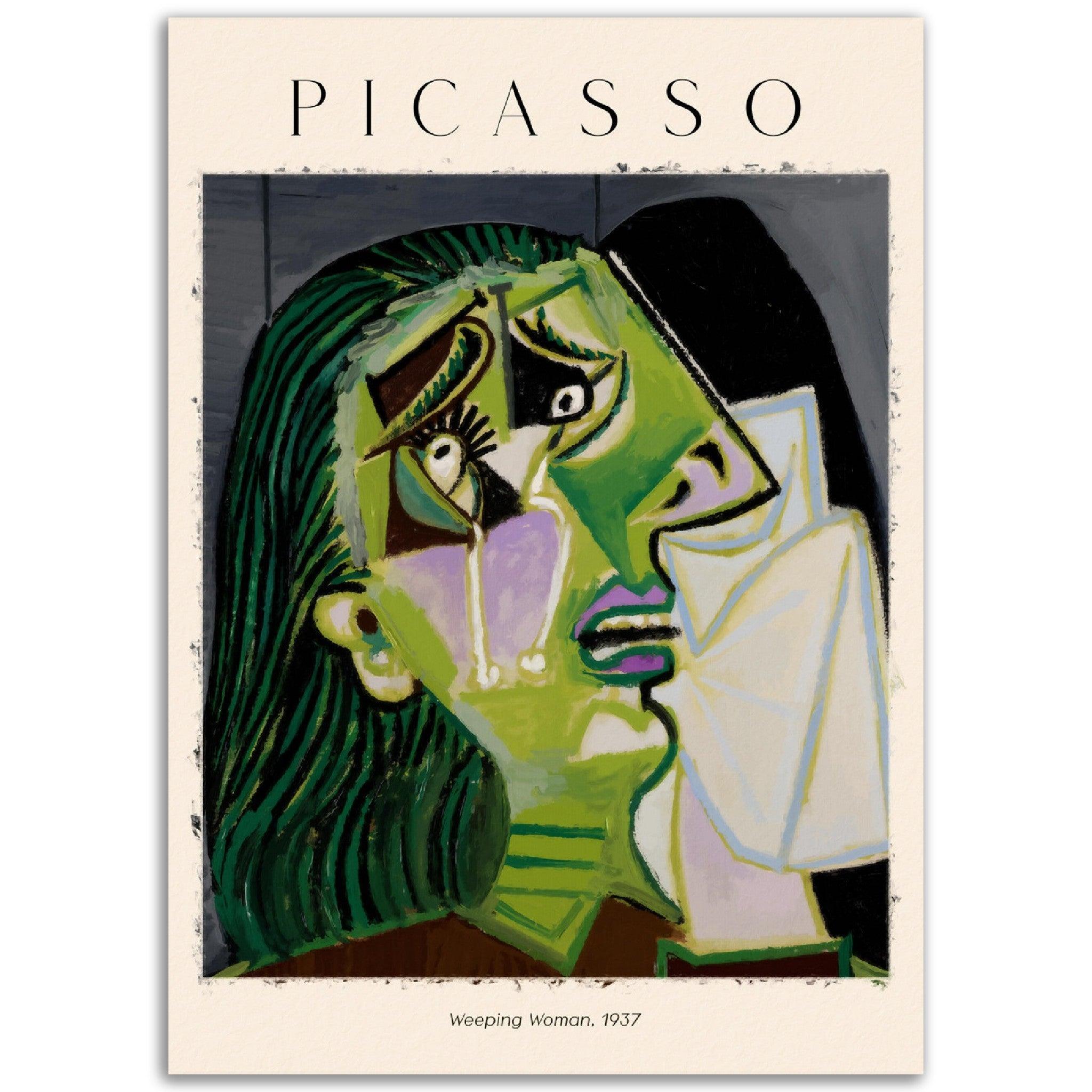 Weeping Woman', Pablo Picasso, - Printree.ch Kunst, Malen, Maler, Malerei, Meisterwerk