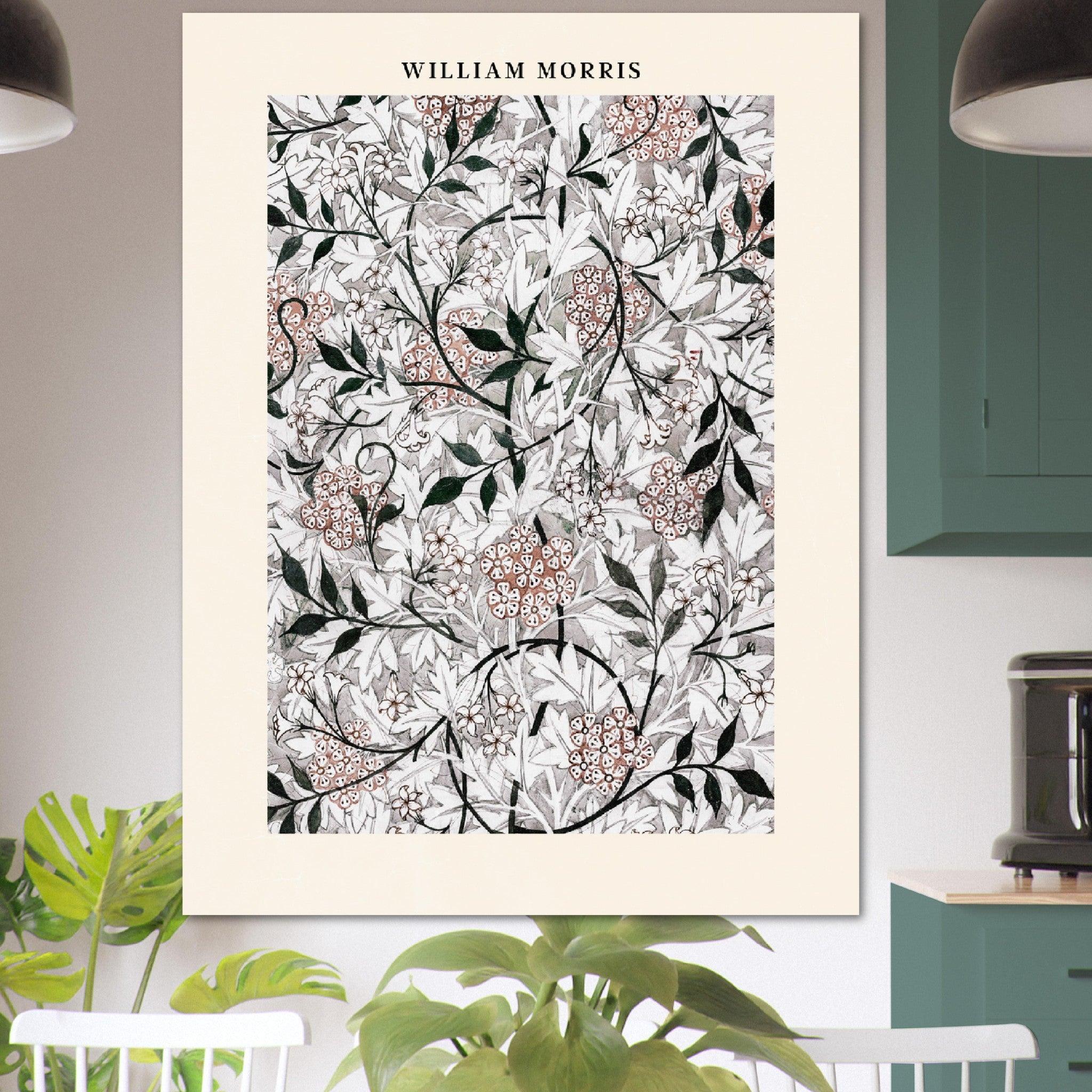 William Morris' Rosenzauber - Printree.ch abstrakt, blatt, blattmuster, blume, blumiger hintergrund, blüte, botanischer hintergrund, britannien, dekor, design, elegant, eleganz, garten, grafik, illustration, klassisch, kunst, laub, muster, natur, ornament, papier, retro, romantisch, sommer, stil, textur, vereinigtes königreich, vintage