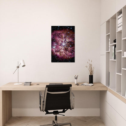 Wolf-Rayet 124: Atemberaubendes Weltraum-Poster des James-Webb-Weltraumteleskops - Printree.ch alternder Stern, astronomische Kunst, Gasnebel, hintergrund, Hintergrundgalaxien, Hintergrundsterne, James-Webb-Weltraumteleskop, Mittelinfrarot, Nahinfrarot, Poster, Staubnebel, Sternenwind, WEBB, Weltraum-Poster, Wolf-Rayet 124